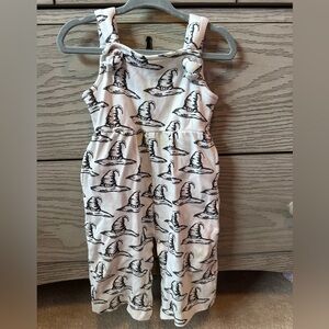 Kate Quinn Adorable Kids Overalls with Witch Hat Print